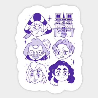 Chibi Notre Dame de Paris Sticker